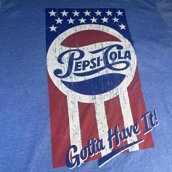 Vintage Pepsi Cola Graphic T-Shirt Mens XL Blue Gotta Have It Pepsi Soda Tee - Picture 2 of 4